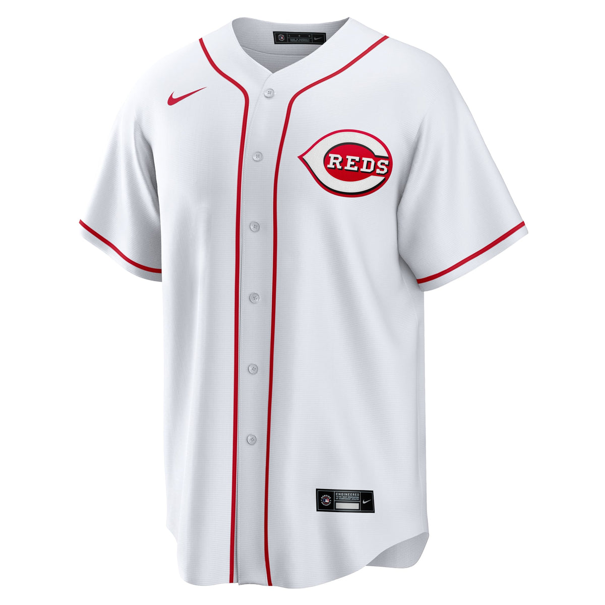 Cincinnati Reds Nike White #1 Dad Home Replica Jersey