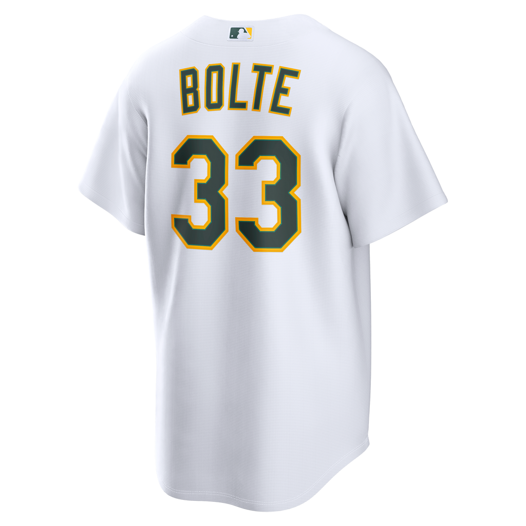 Athletics Henry Bolte Nike White Home Replica Jersey