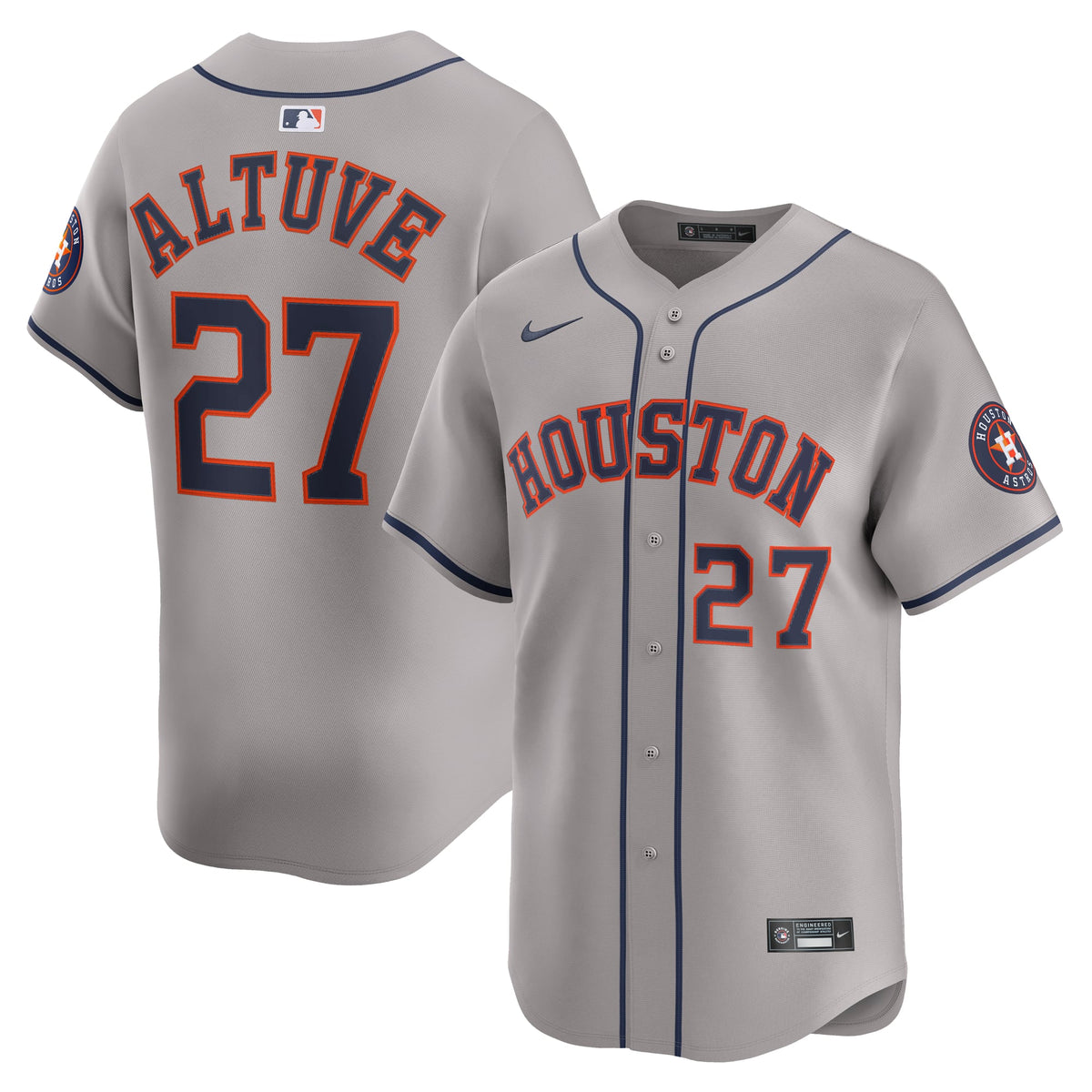 Houston Astros Jose Altuve Nike White Home Limited Player Jersey