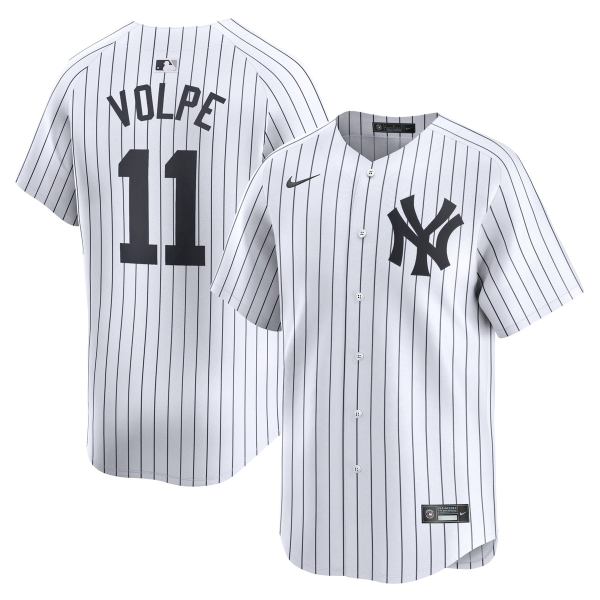 New York Yankees Anthony Volpe Nike Gray Away Limited Player Jersey