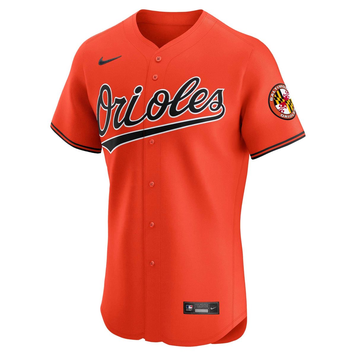 Baltimore Orioles Nike Orange Alternate Vapor Premier Elite Patch Jersey