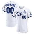 Kansas City Royals Nike White Home Authentic Custom Jersey