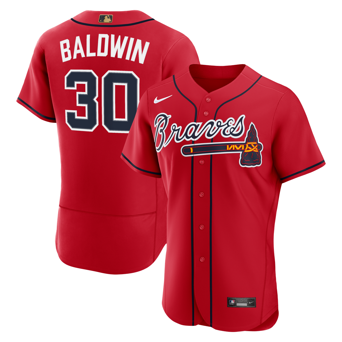 Atlanta Braves Drake Baldwin Nike Navy Alternate MLB Awards Authentic Jersey