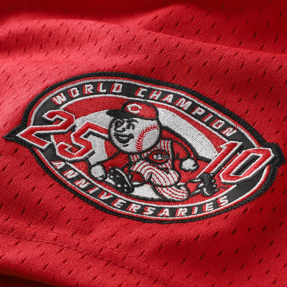 Cincinnati Reds Barry Larkin Mitchell & Ness Red Throwback Cooperstown Mesh Batting Practice Jersey