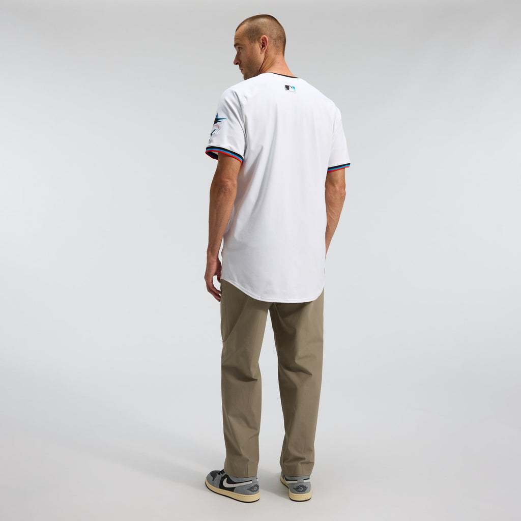 Miami Marlins Nike White Home Elite Jersey
