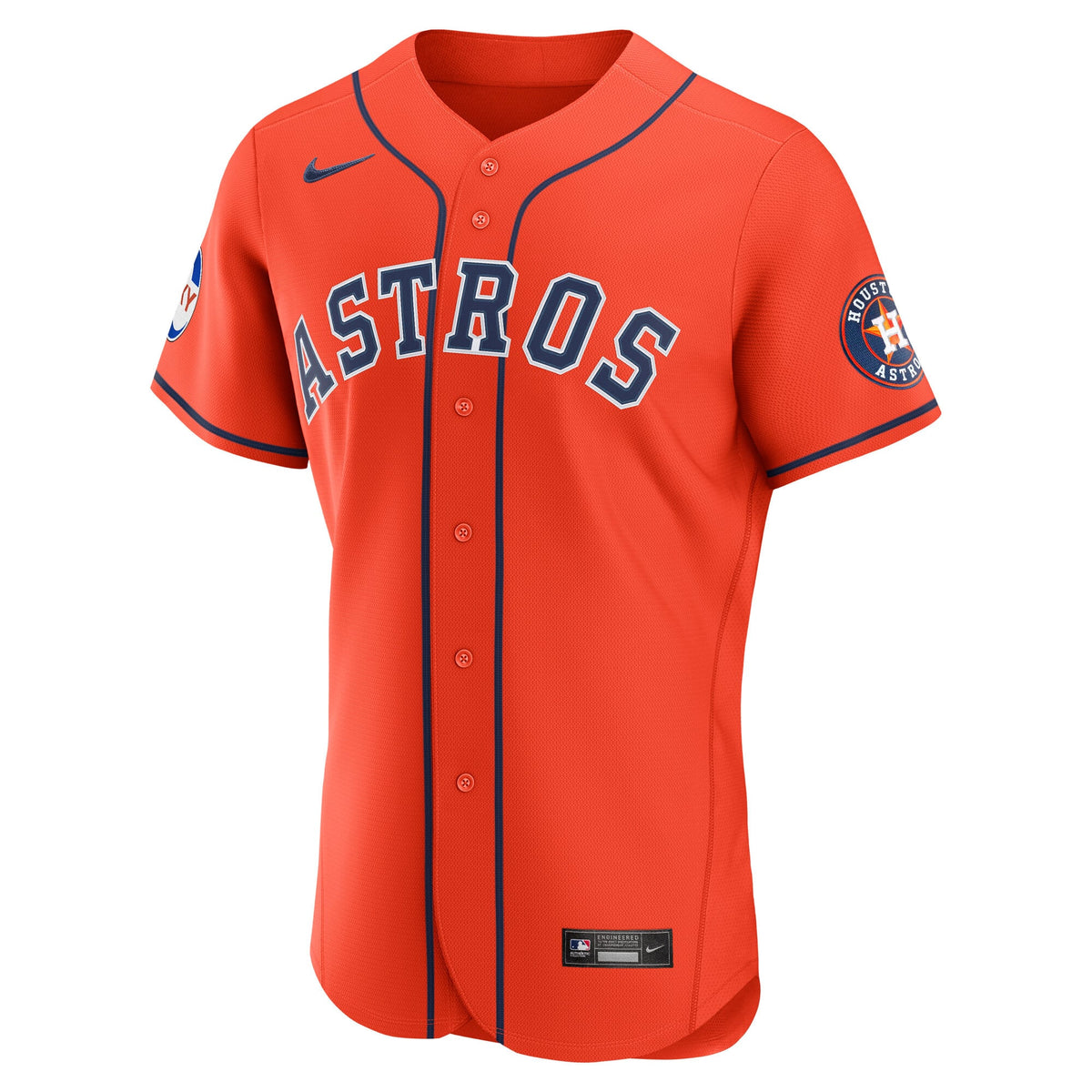 Houston Astros Nike Orange Alternate Sponsor Patch Authentic Jersey
