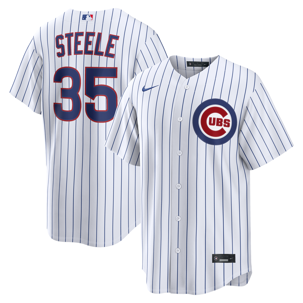 Chicago Cubs Justin Steele Nike White Home Replica Jersey