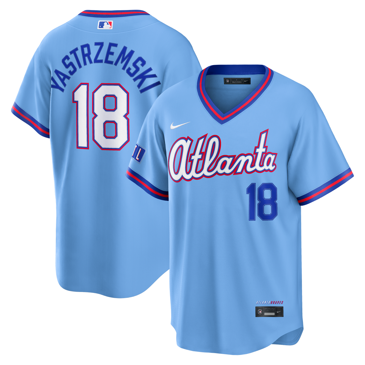 Atlanta Braves Mike Yastrzemski Nike Powder Blue 2026 City Connect Stadium Jersey