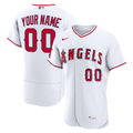 Los Angeles Angels Nike White Home Authentic Custom Jersey