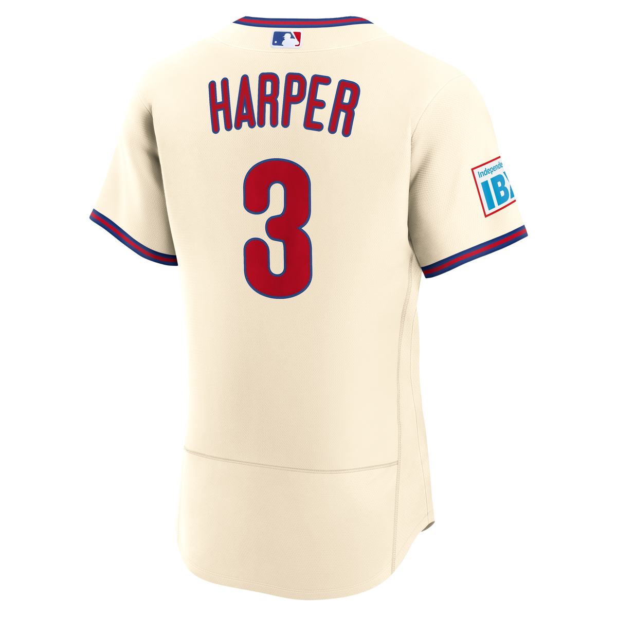 Philadelphia Phillies Bryce Harper Nike Light Blue Alternate Authentic Sponsor Patch Jersey
