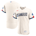 Los Angeles Dodgers Nike Cream City Connect Authentic Sponsor Patch Jersey