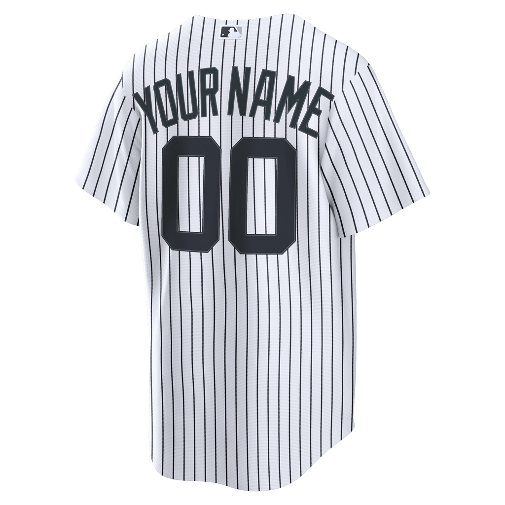New York Yankees Nike White Home Stadium Custom Jersey