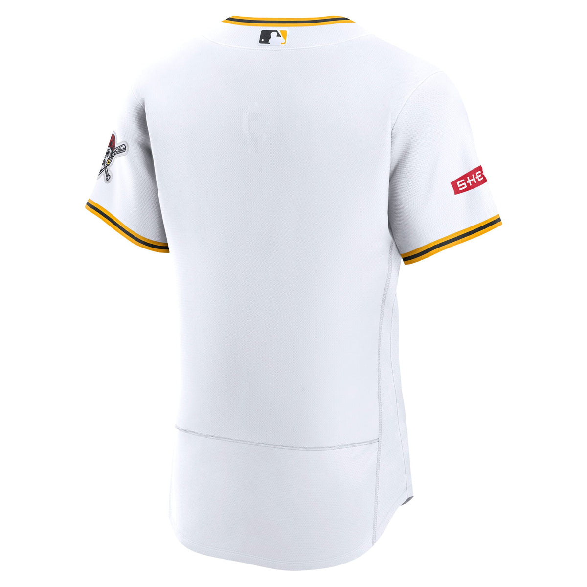 Pittsburgh Pirates Nike White Home Sponsor Patch Authentic Jersey