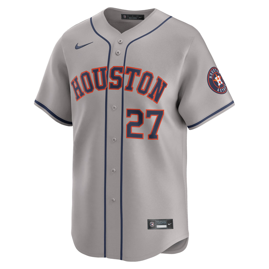 Houston Astros Jose Altuve Nike Gray Road Limited Player Jersey