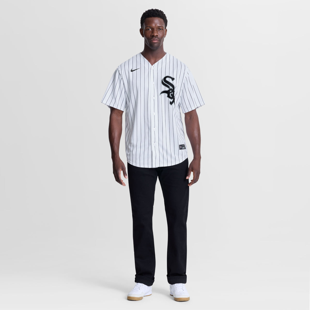 Chicago White Sox Huascar Brazoban Nike White Home Replica Jersey