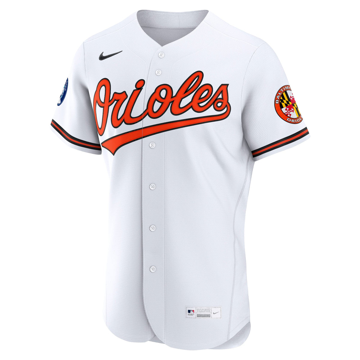 Baltimore Orioles Nike White Home Sponsor Patch Authentic Jersey