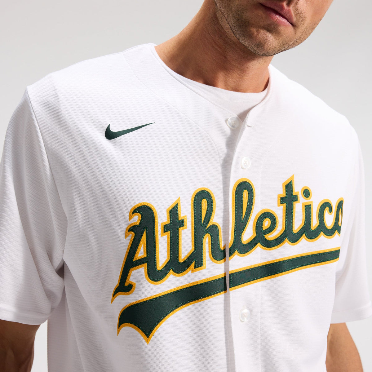 Athletics Nike White Home Replica Team Jersey