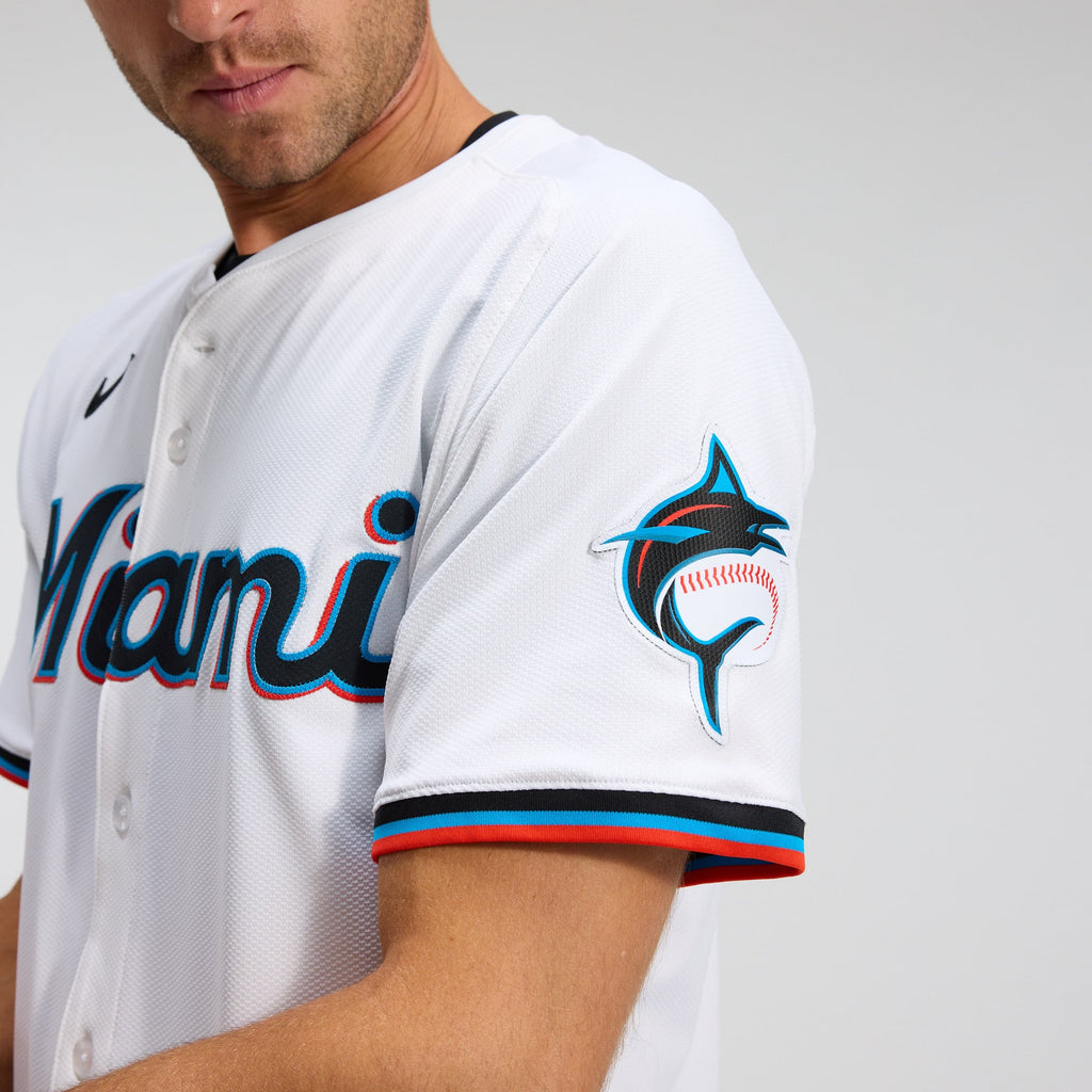 Miami Marlins Nike White Home Elite Jersey