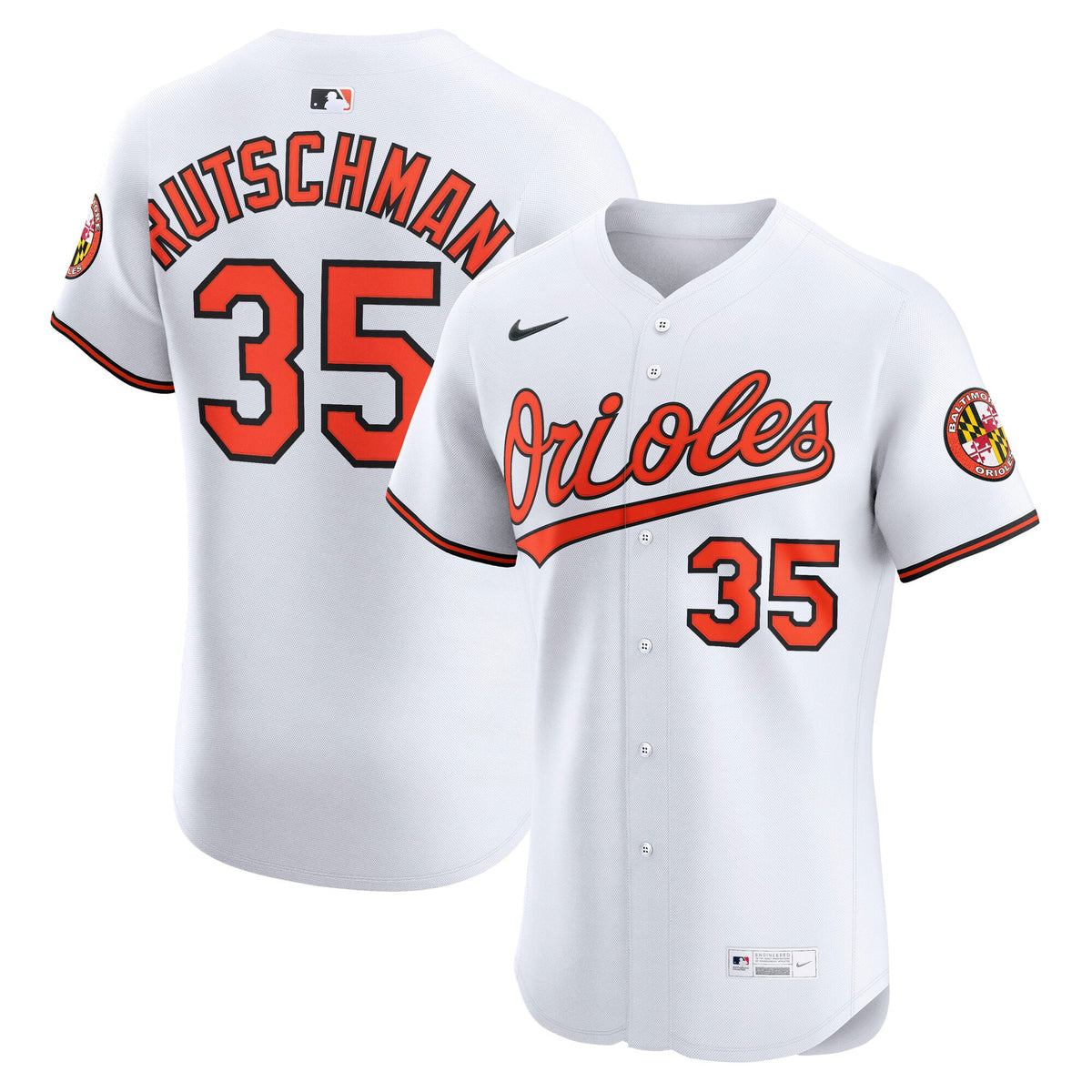 Baltimore Orioles Adley Rutschman Nike Orange Alternate 2 Elite Jersey