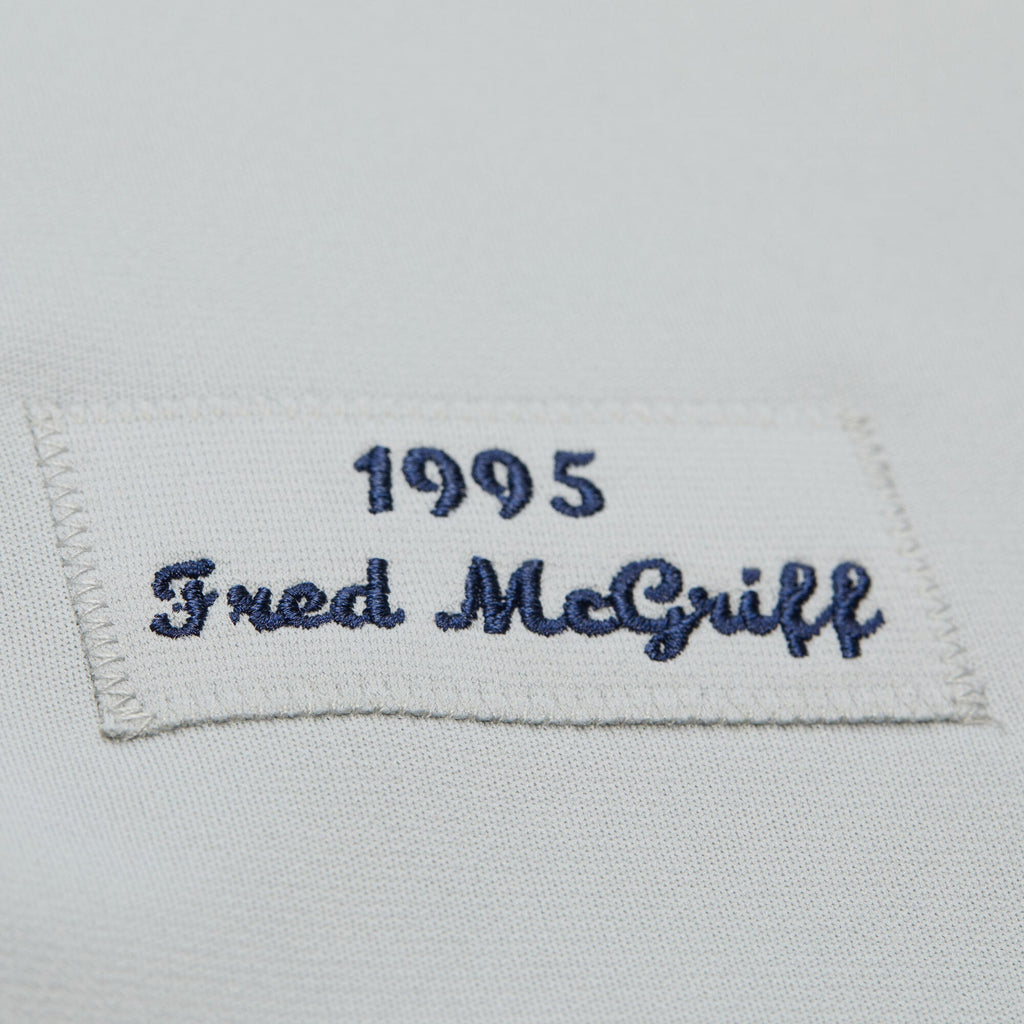 Atlanta Braves Fred McGriff Mitchell & Ness Gray 1995 Throwback Authentic Jersey
