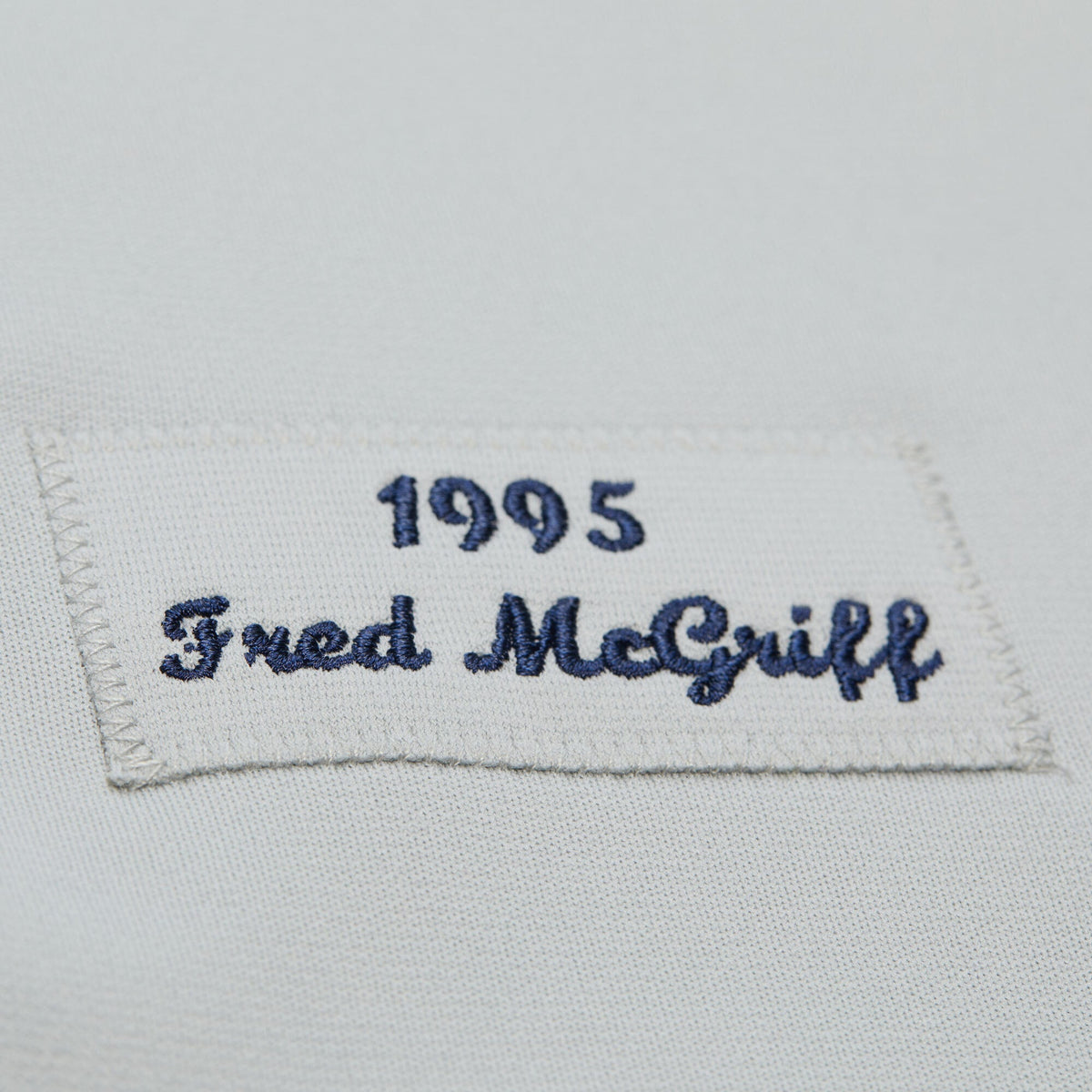 Atlanta Braves Fred McGriff Mitchell & Ness Gray 1995 Throwback Authentic Jersey