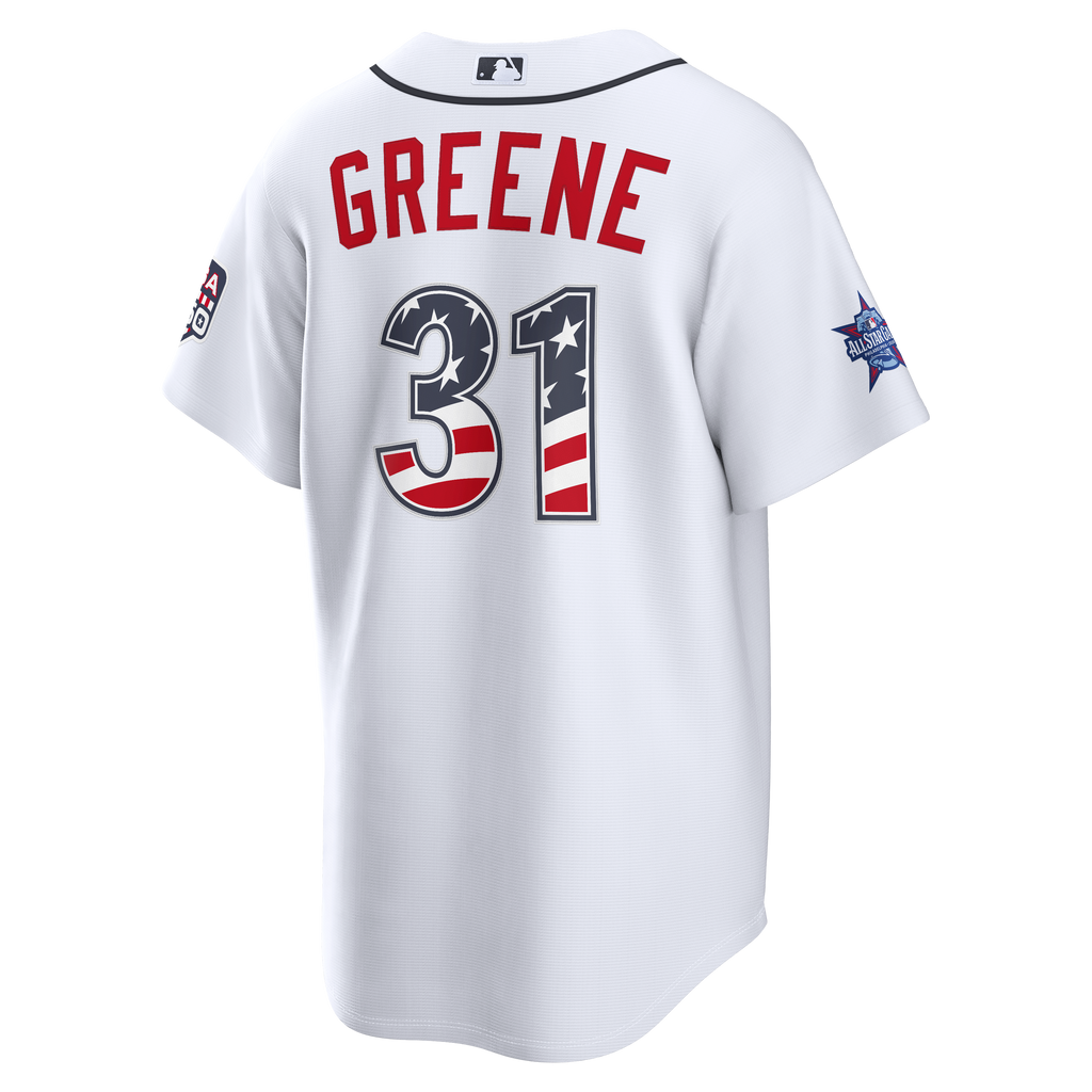 2026 All-Star Edition Stars & Stripes Detroit Tigers Riley Greene Nike White Stadium Jersey