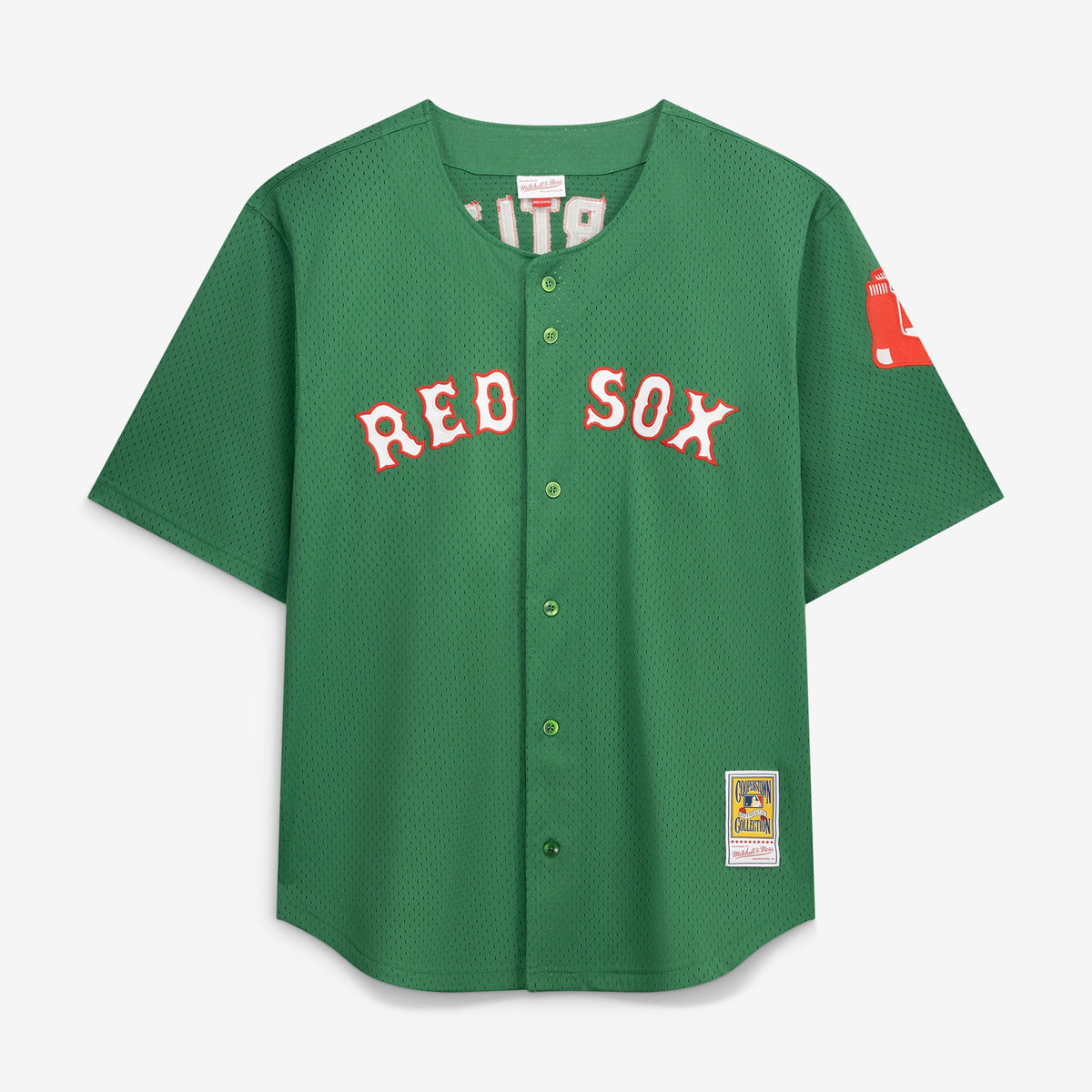 Boston Red Sox David Ortiz Mitchell & Ness Red Big & Tall Cooperstown Mesh Batting Practice Jersey