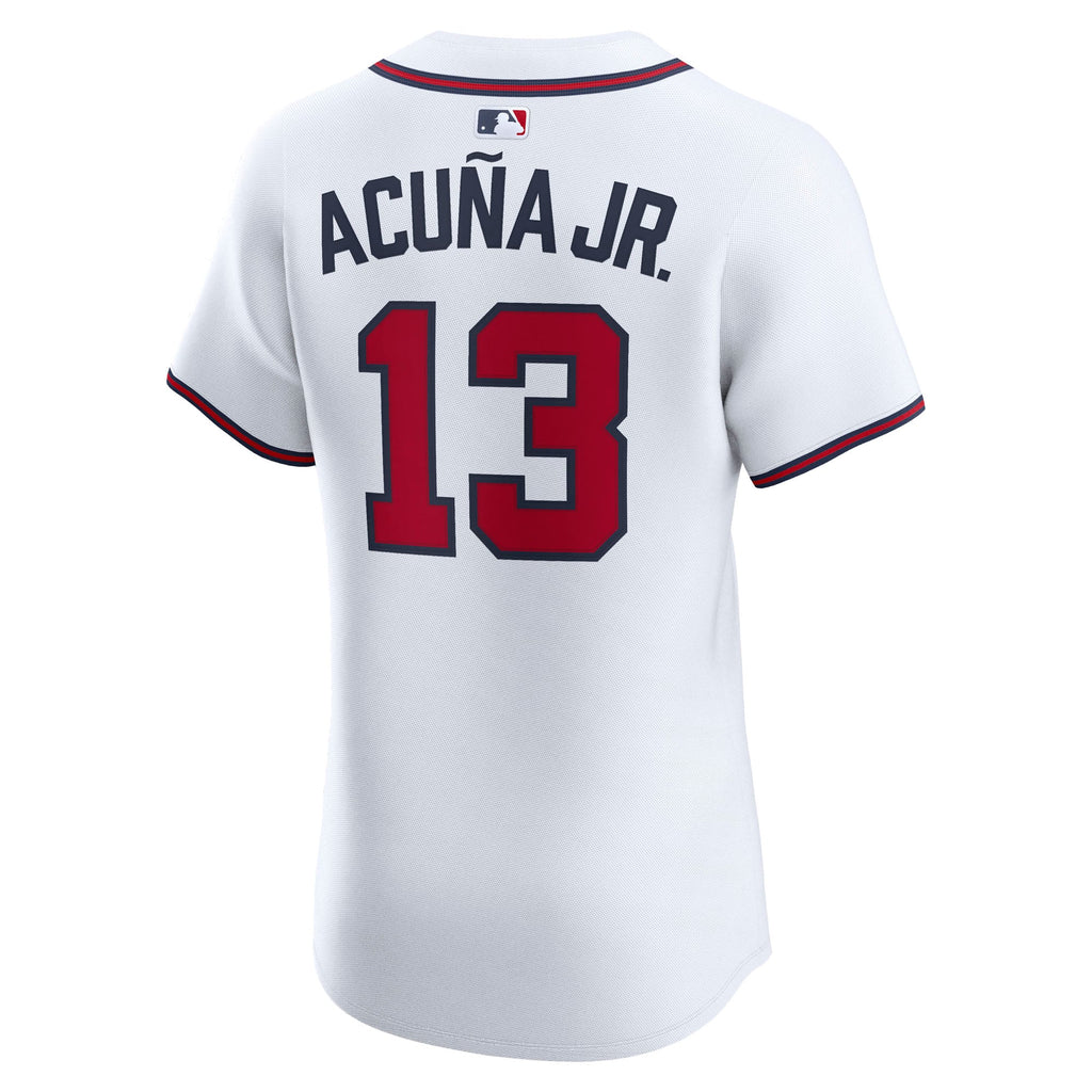 Atlanta Braves Ronald Acuña Jr. Nike Navy Alternate Elite Jersey