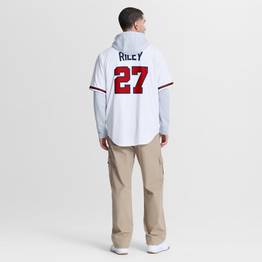 Atlanta Braves Austin Riley Nike Navy Alternate Replica Jersey