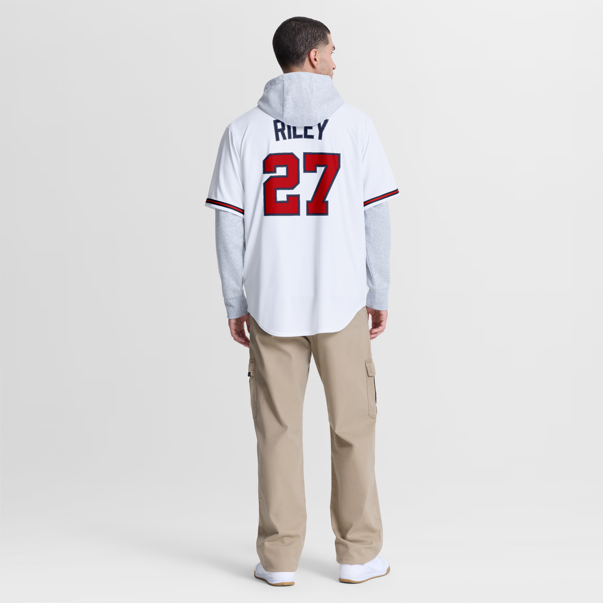 Atlanta Braves Austin Riley Nike Navy Alternate Replica Jersey