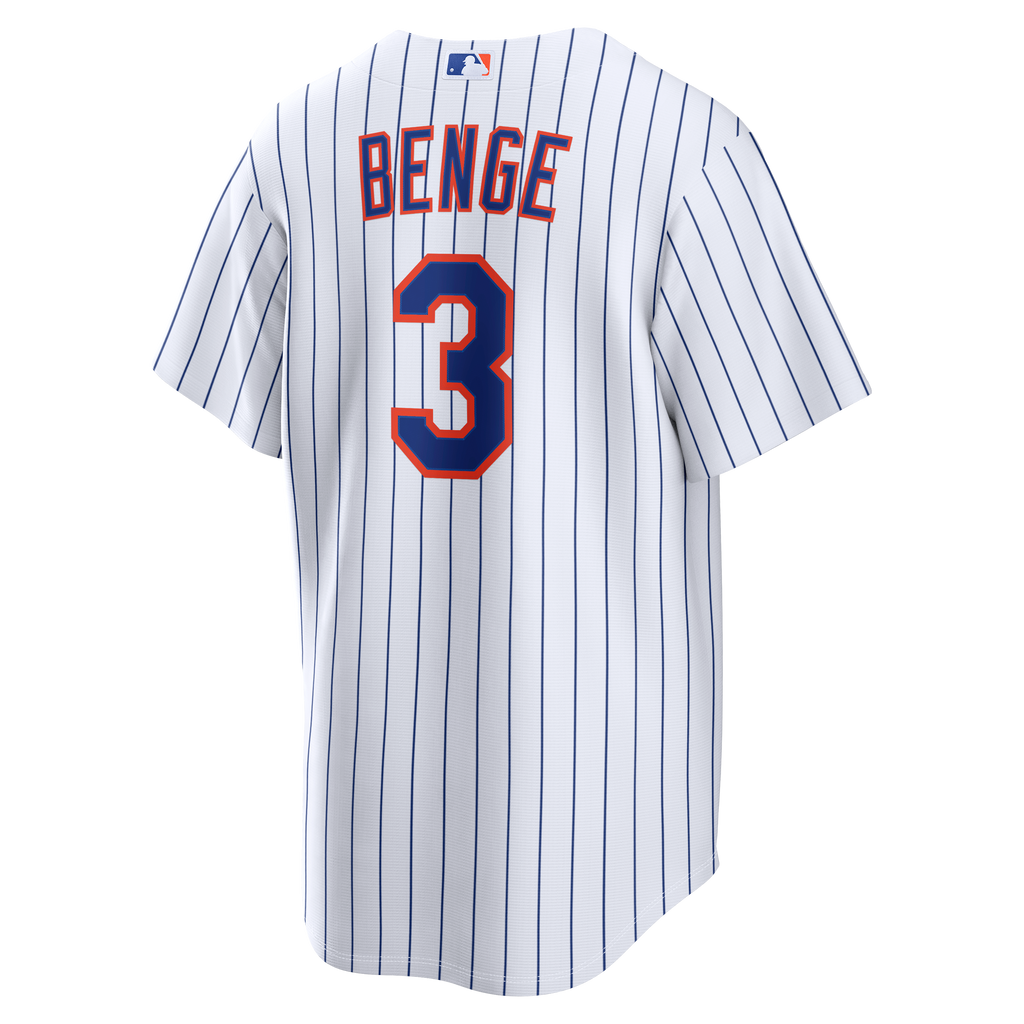 New York Mets Carson Benge Nike White Home Replica Jersey