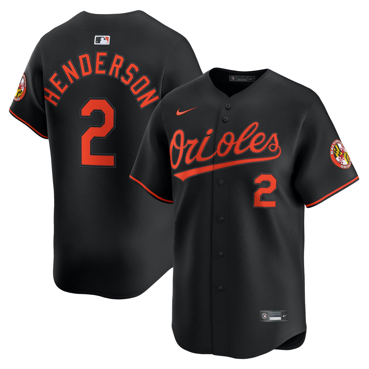 Baltimore Orioles Gunnar Henderson Nike White Home Limited Player Jersey