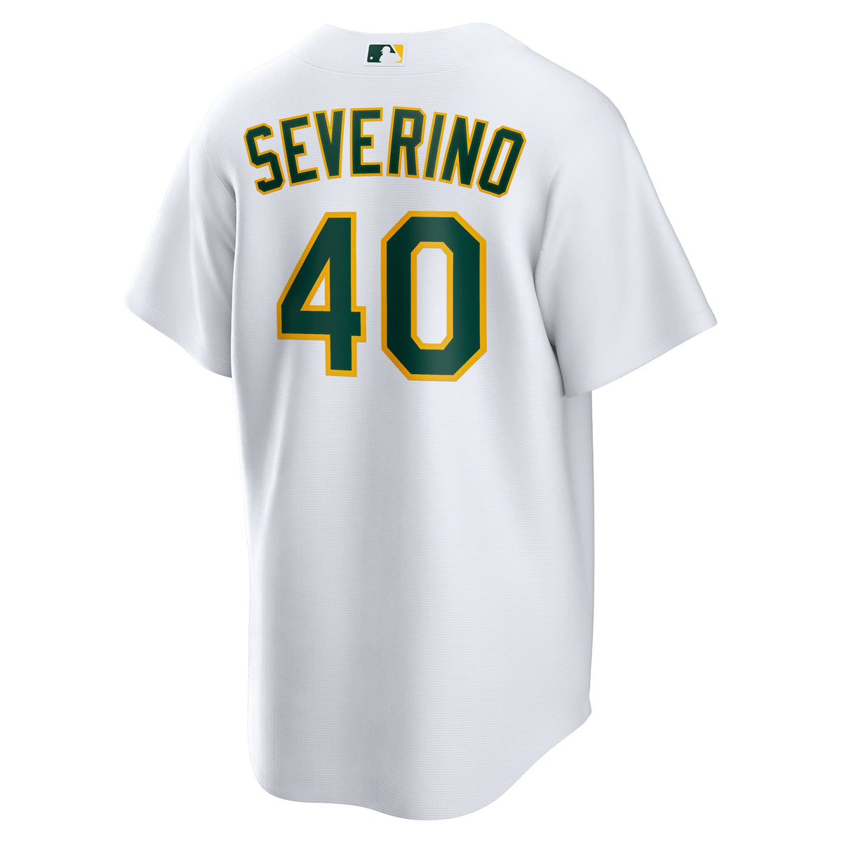 Athletics Luis Severino Nike White Home Replica Jersey