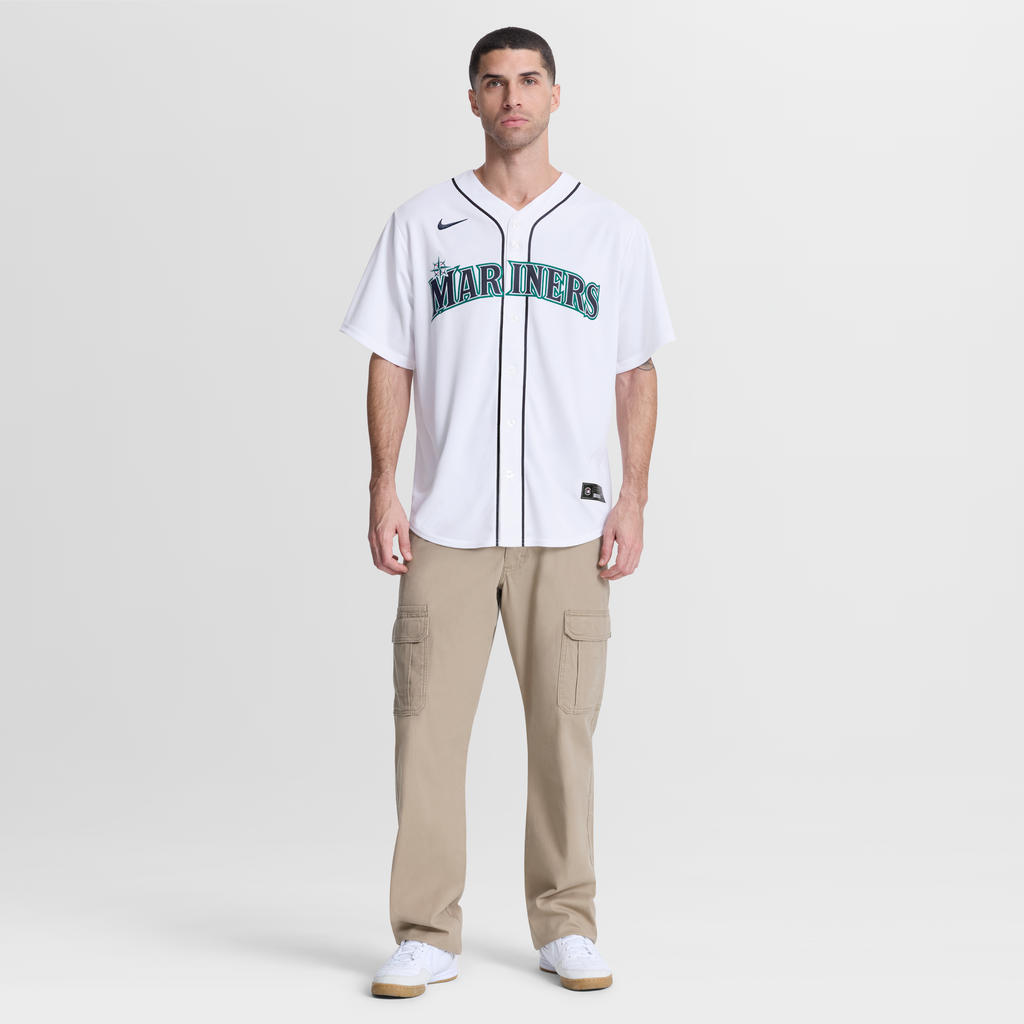 Seattle Mariners George Kirby Nike White Home Replica Jersey