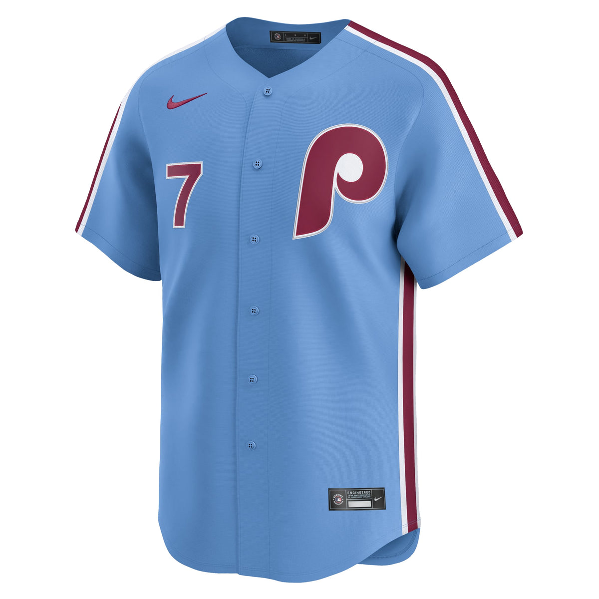 Philadelphia Phillies Trea Turner Nike Light Blue Alternate Limited Player Jersey