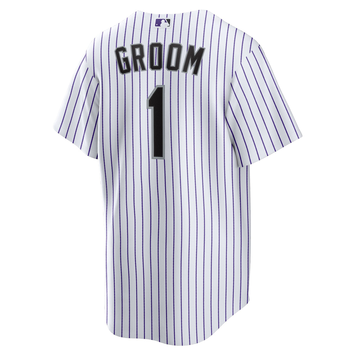 Colorado Rockies Nike White #1 Groom Home Replica Jersey