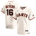 San Francisco Giants Rafael Devers Nike Cream Home Limited Player Jersey
