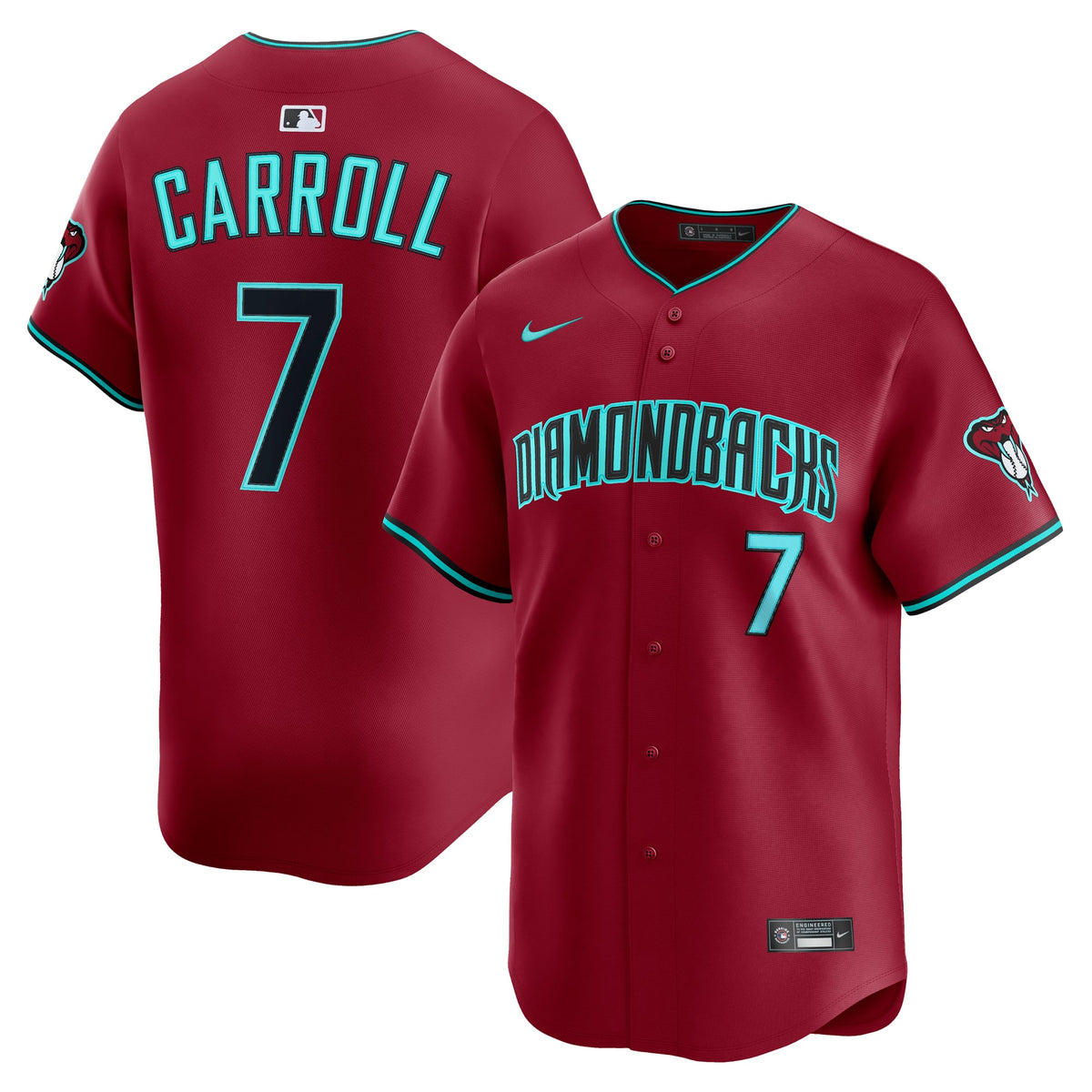 Arizona Diamondbacks Corbin Carroll Nike Black Alternate Limited Player Jersey