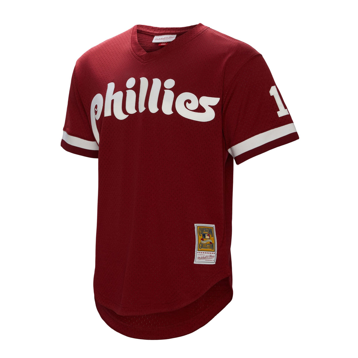Philadelphia Phillies John Kruk Mitchell & Ness Burgundy Big & Tall Cooperstown Collection Mesh Batting Practice Jersey