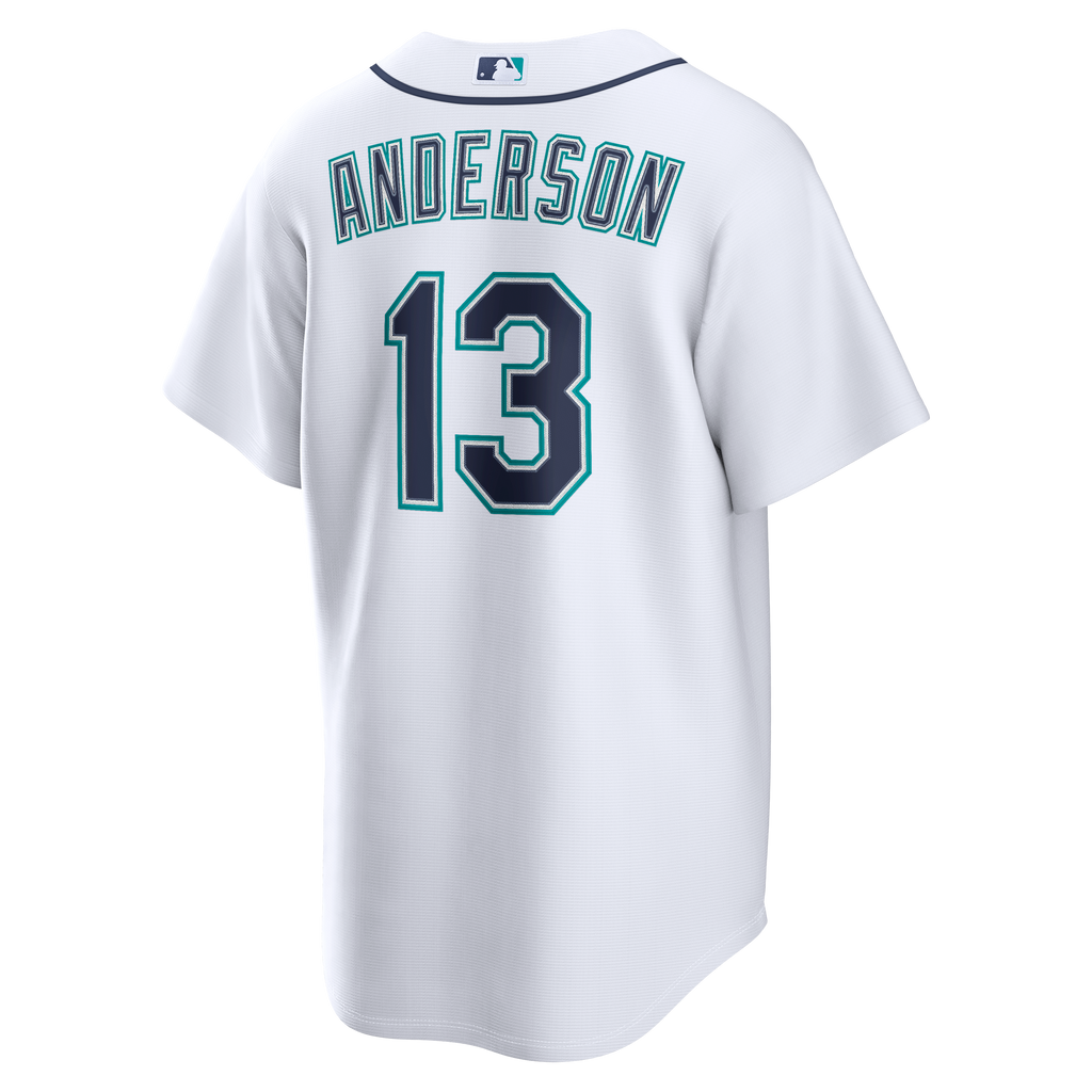Seattle Mariners Kade Anderson Nike White Home Replica Jersey